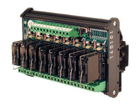 CABUR SRL CBRXRMP081CM RMP081CM MODULO 8 RELE 24V SC +PULSANTE