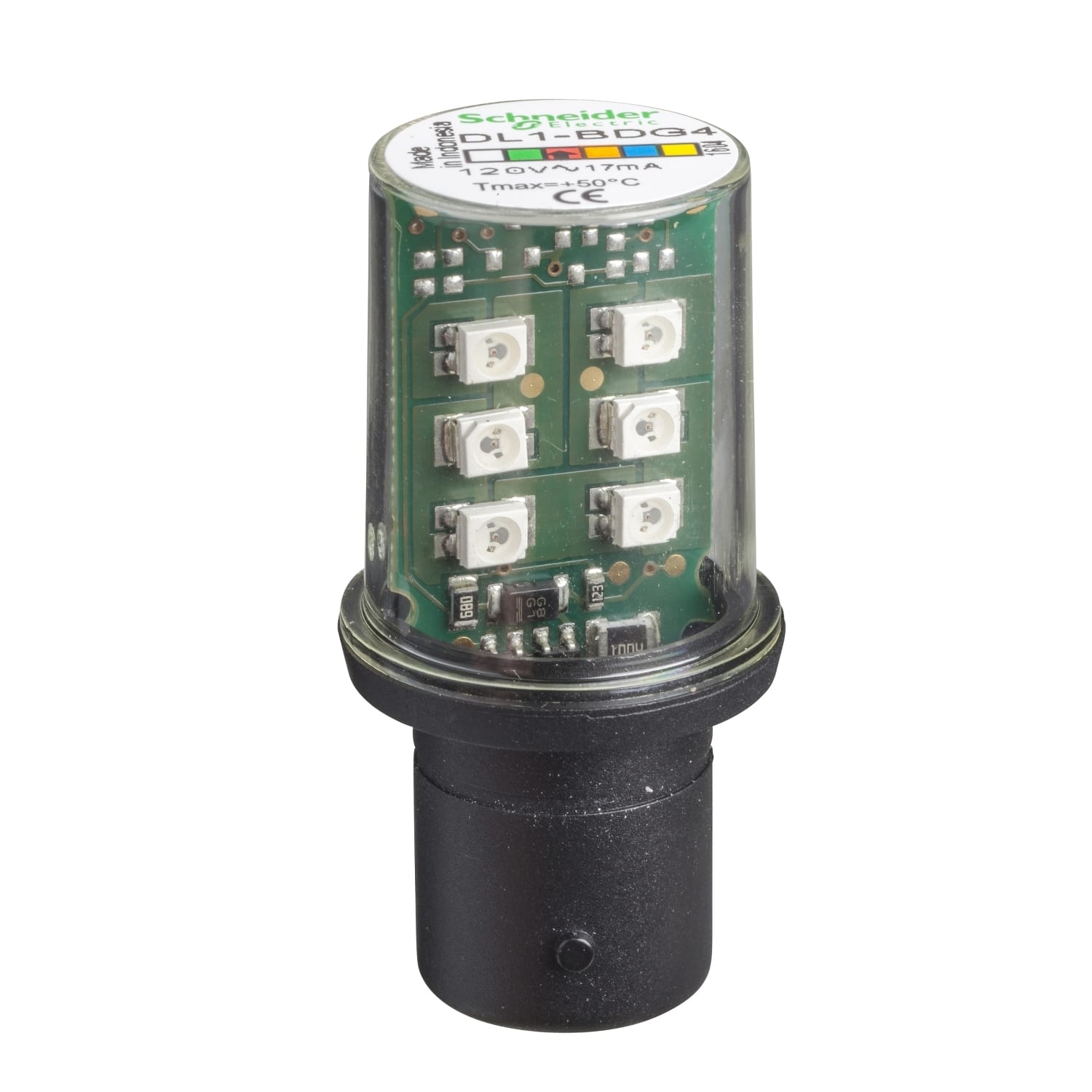 SCHNEIDER ELECTRIC SNRDL1BDG4 LAMPADINA LED ROSSA 120V BA15D