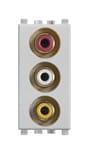 VIMAR S.P.A. - VIW20335.N PRESA CON 3 CONNETTORI RCA NEXT