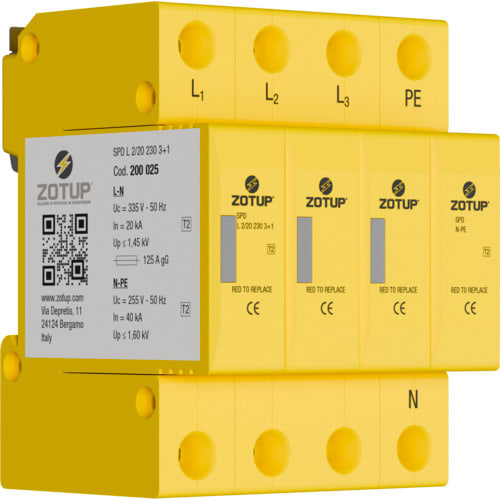 ZOTUP SRL - ZOT200025 L 2/20 230 3+1 (SPD TIPO 2)