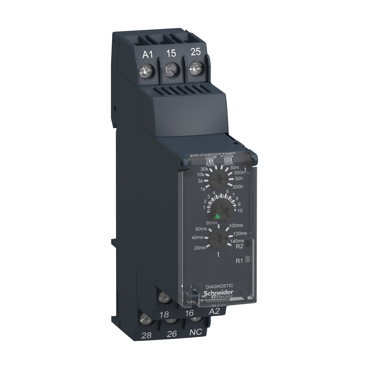 SCHNEIDER ELECTRIC SNRRE22R2QTMR TEMPORIZZATORE ELETTRONICO 24-240V