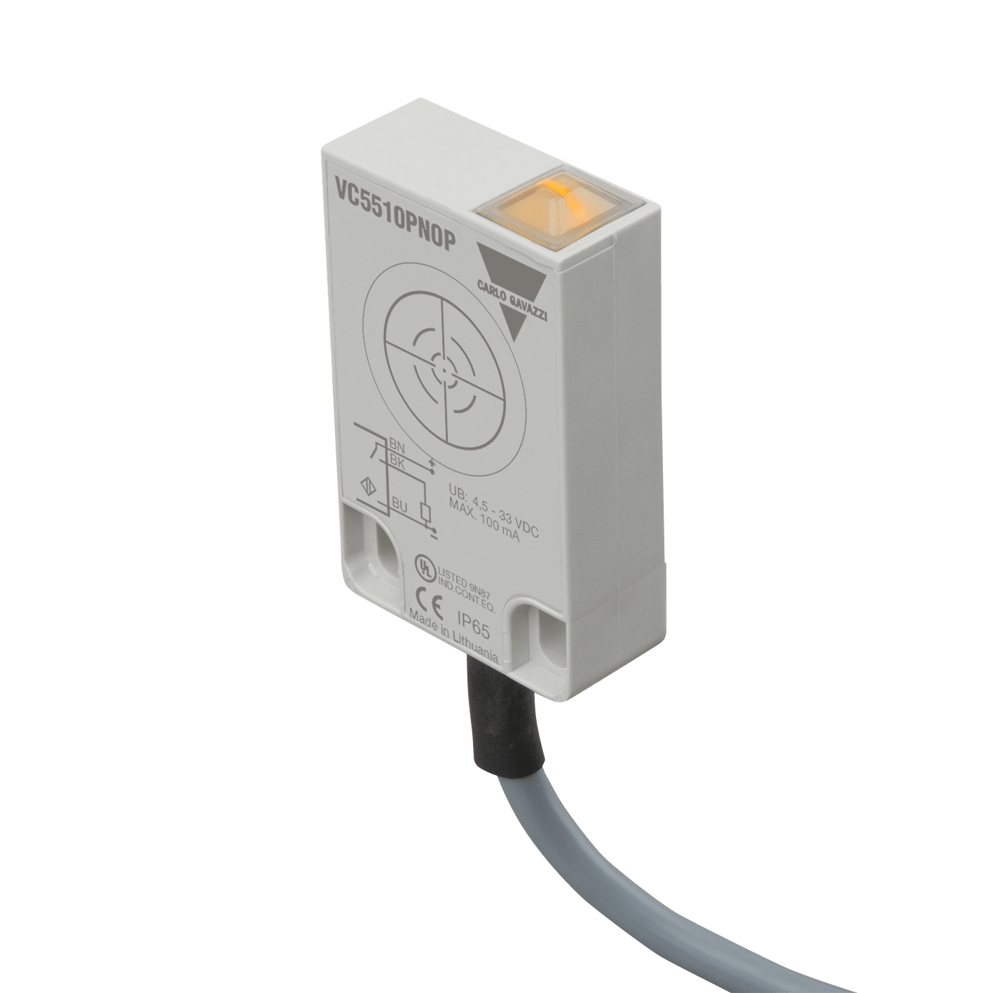 CARLO GAVAZZI - GAVVC5510PNOP CAP LVL FLATPK PNP NO