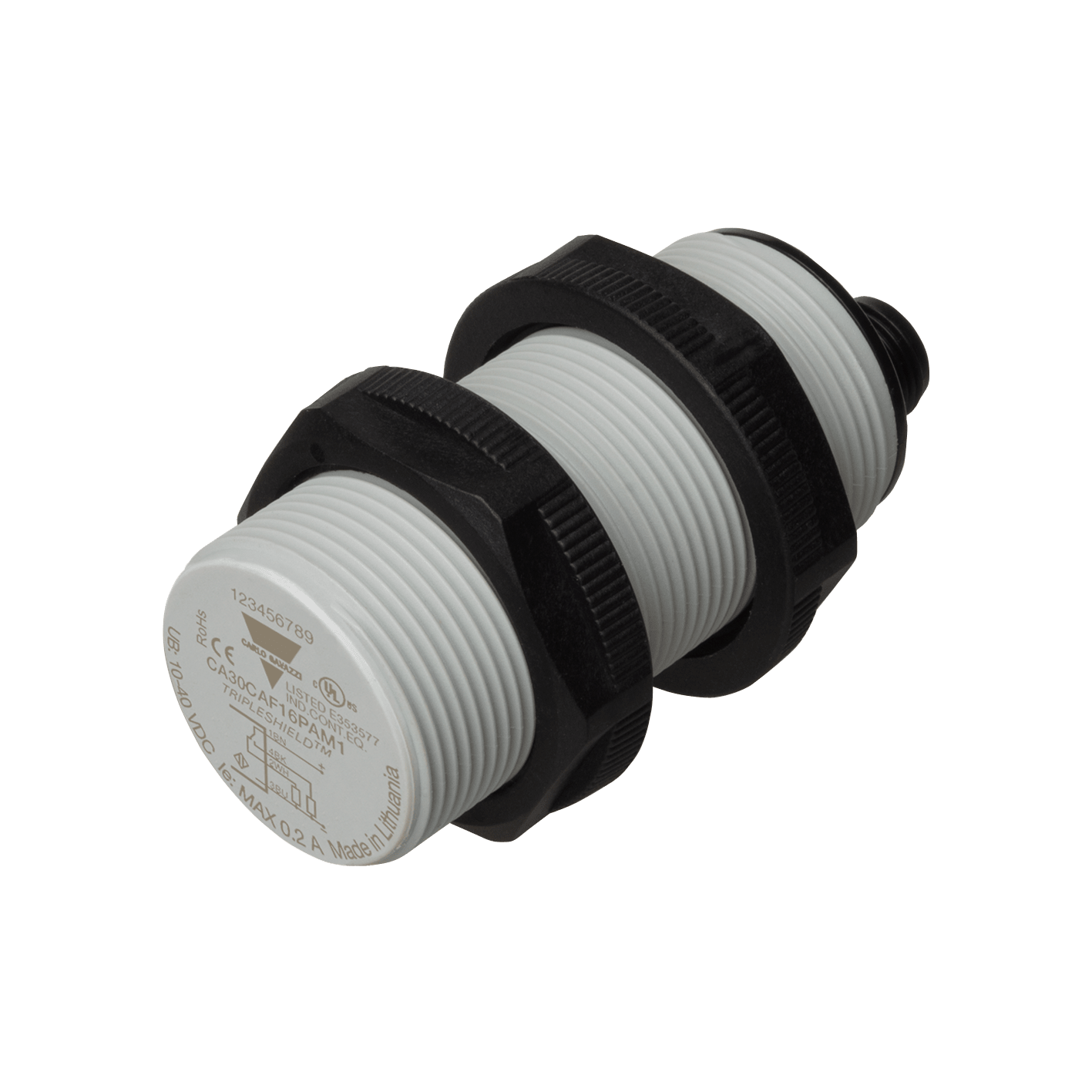 CARLO GAVAZZI - GAVCA30CAF16PAM1 CAP PROX PL M30 PNP NO+NC,PLUG
