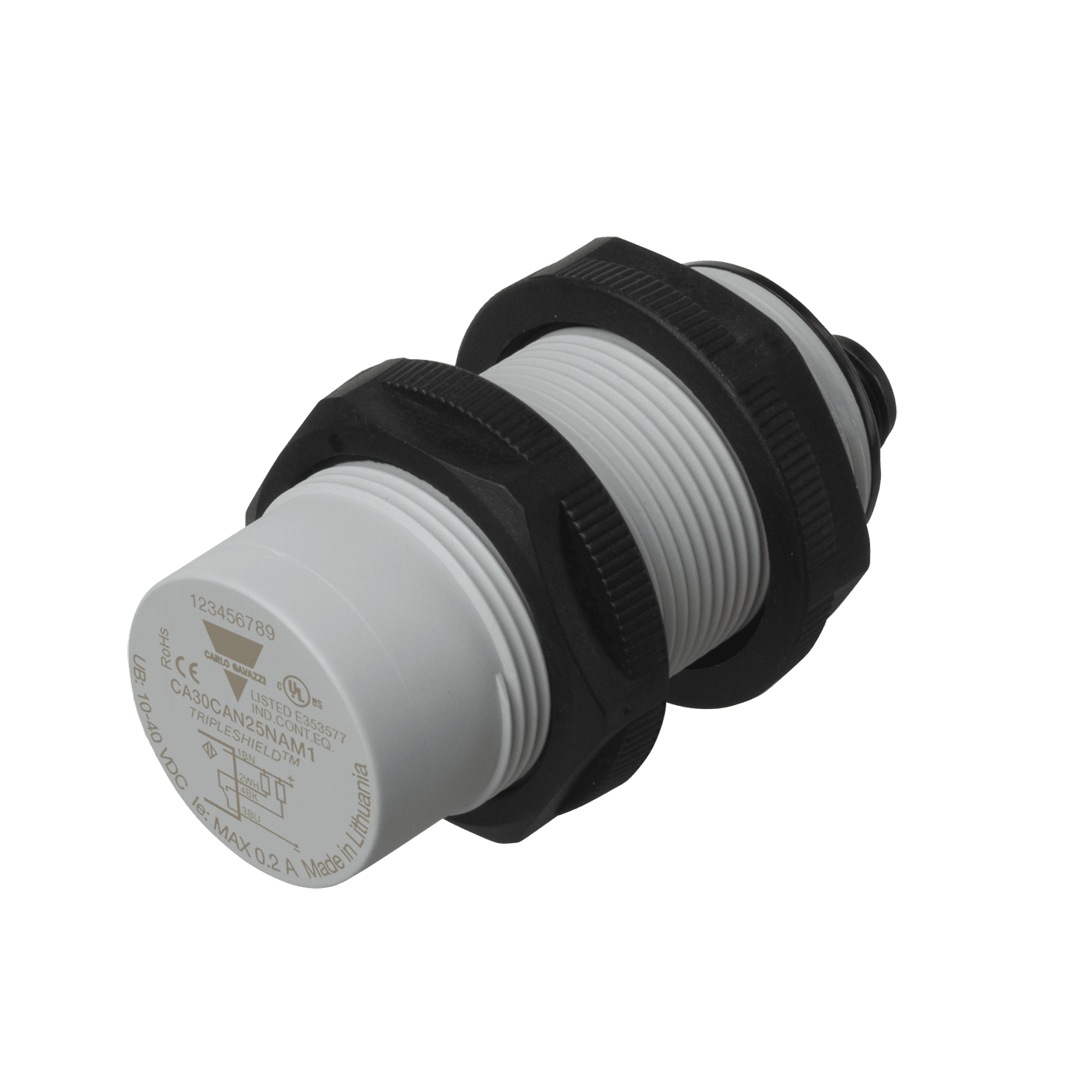 CARLO GAVAZZI - GAVCA30CAN25NAM1 CAP PROX PL M30 NPN NO+NC,PLUG