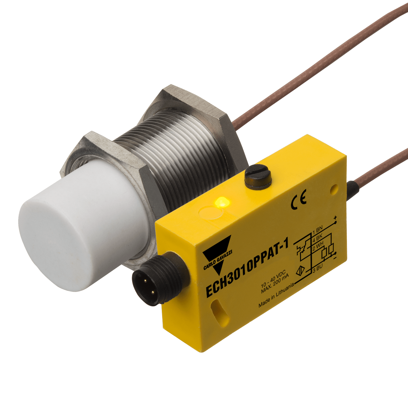 CARLO GAVAZZI - GAVECH3010PPAT-1 M30-SN=15MM-PNP-NA/NC-CONN.M12