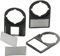 ABB SPA ABBEO 607 5 KA1-8121 PIASTRINA IN ALLUMINIO NERA