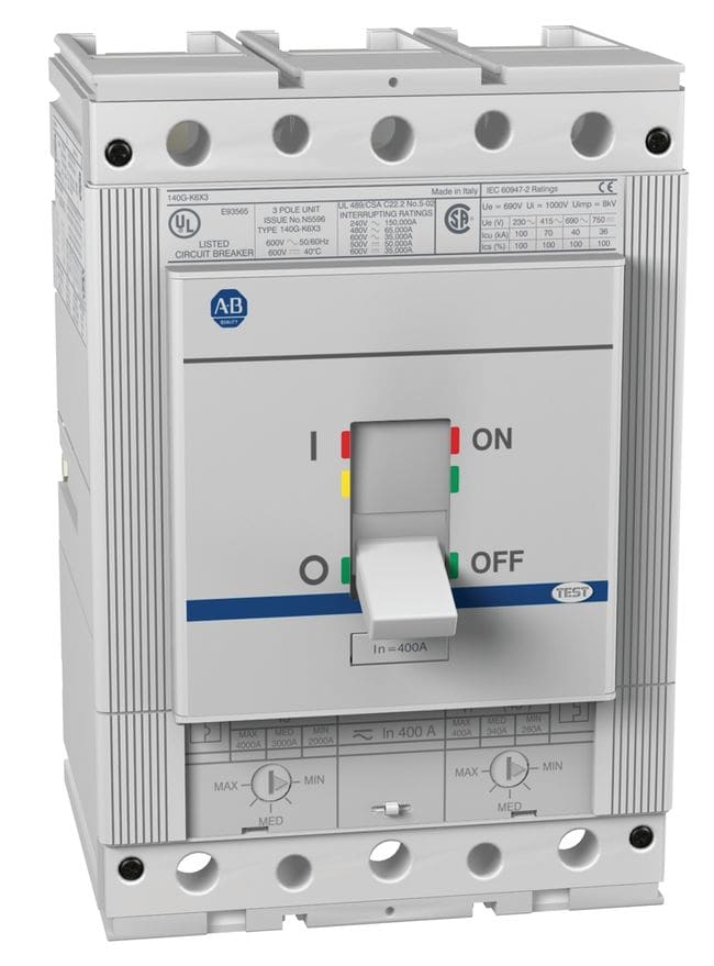 ROCKWELL AUTOMATION RCK140G-K6F3-D40 400A K FRAME MOLDED CASE CKT-BKR