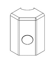 ARNOCANALI S.P.A - ARNEDKB70.3 RACCORDO FRA EDK E KB72 BIANCO
