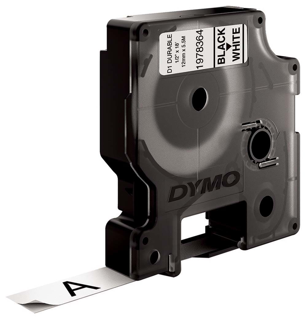 ELCART DISTRIBUTION - ERT070821000 NASTRO D1 DURABLE 12MMX5,5M NE/BI