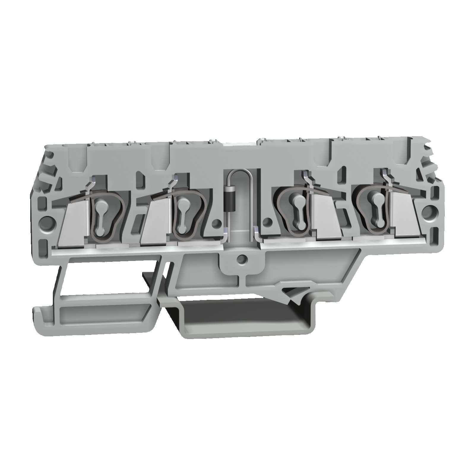 CABUR SRL CBRHM598GR HMM.2/2+2/D1A/GR MORSETTO CON DIODO