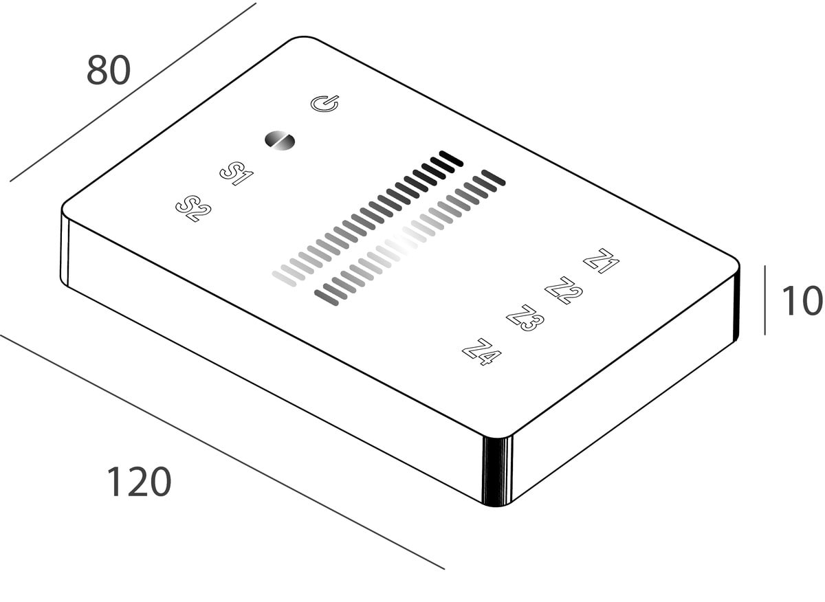 NOVALUX S.P.A. - NOX16909.99 LUXCONTROL: CONTR.PARETE CCT 4Z 503