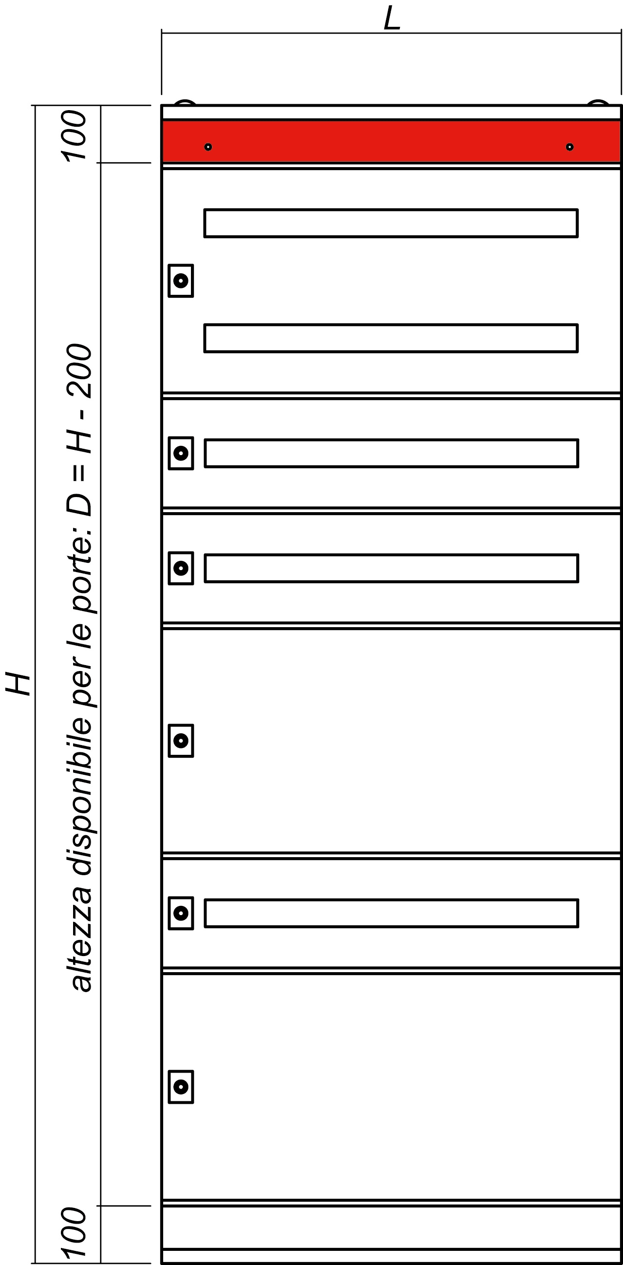 DKC-RAMBLOCK - RMBR5CPFE6100 PANNELLO COMPENS. 600 H. 100 MM. (2 PZ)