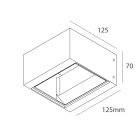 NOVALUX SPA - NOX104602.94 DROP: PARETE LED 1X9W 3K GRI.ANT. IP54