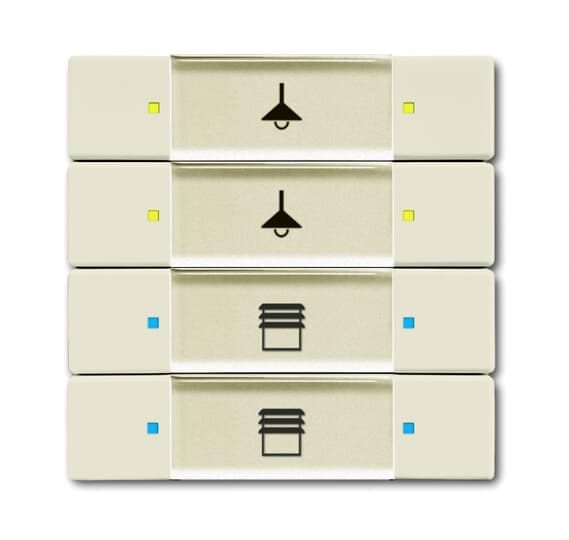 ABB SPA - ABBKNXN0052 6127/02-82 INTERR. Q.PLO BIANCO AVORIO