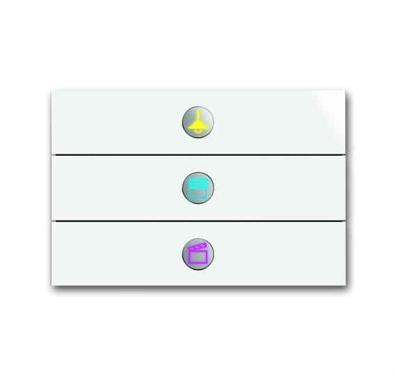 ABB SPA - ABBEJ 349 0 6342-24G-101,INTER 3 TASTI BIANCO LUCIDO