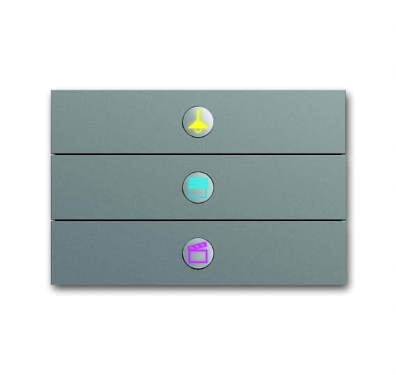 ABB SPA ABBEJ 362 3 6342-866-101, INTER 3 TASTI ACCIAIO INOX