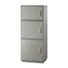 CONCHIGLIA - CON078508314 Serie GRAFI 5 - Armadio in vetroresina, 3 vani, IP44, dimensioni 1390 x 580 x 330 mm (AxBxP)