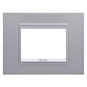 GEWISS - GEWGW16204XA PLACCA LUX 4P METAL ALL.SATI.MONOCHROM