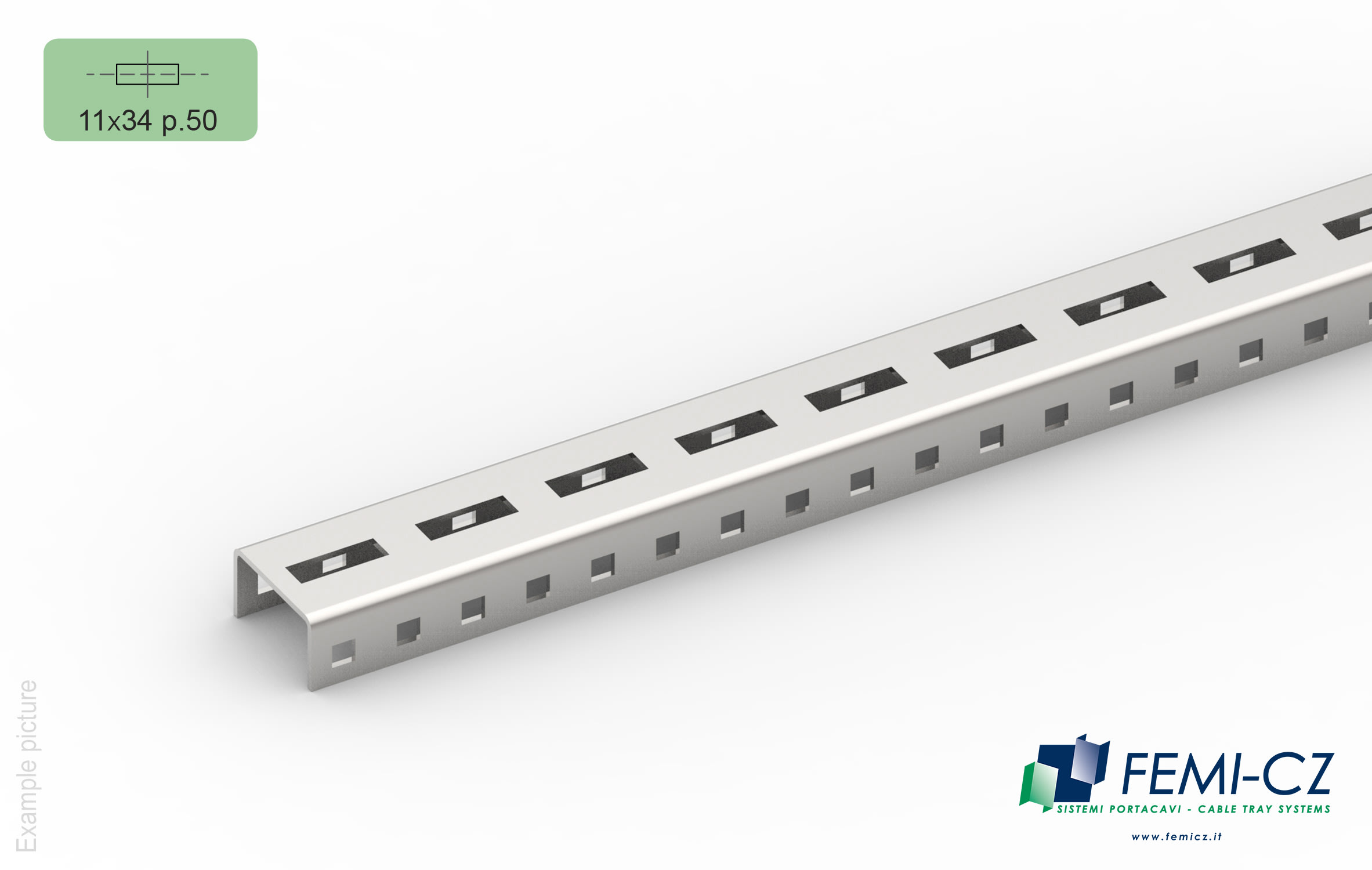 FEMI-CZ SPA - FCZA0I34J3F050M PROFILATO 34-C 11-50 50X30-2.0 3M I