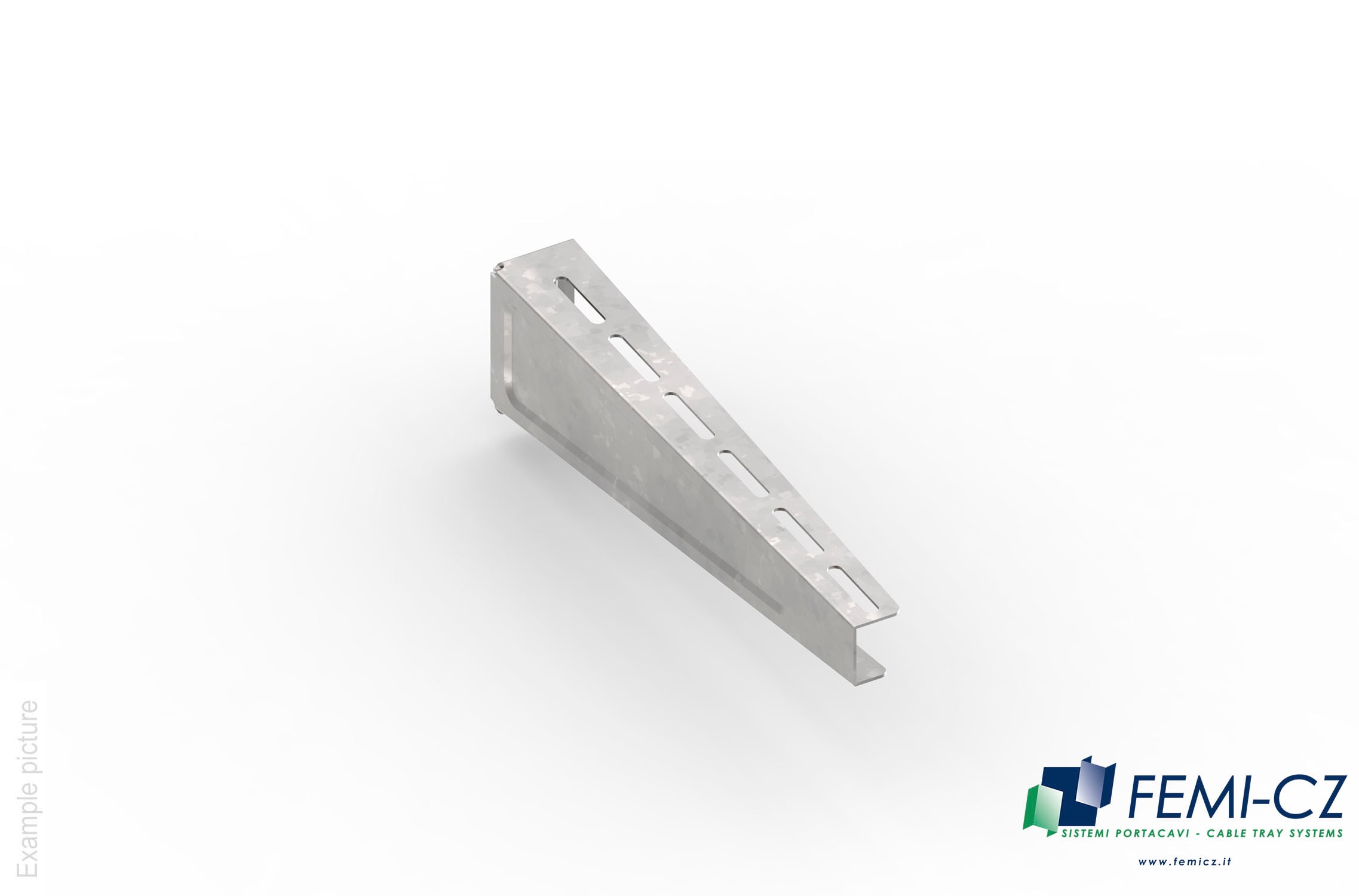 FEMI-CZ SPA - FCZA0Z52S5X400K MENSOLA 52S STAMPATA 400(+20)X82X40 Z