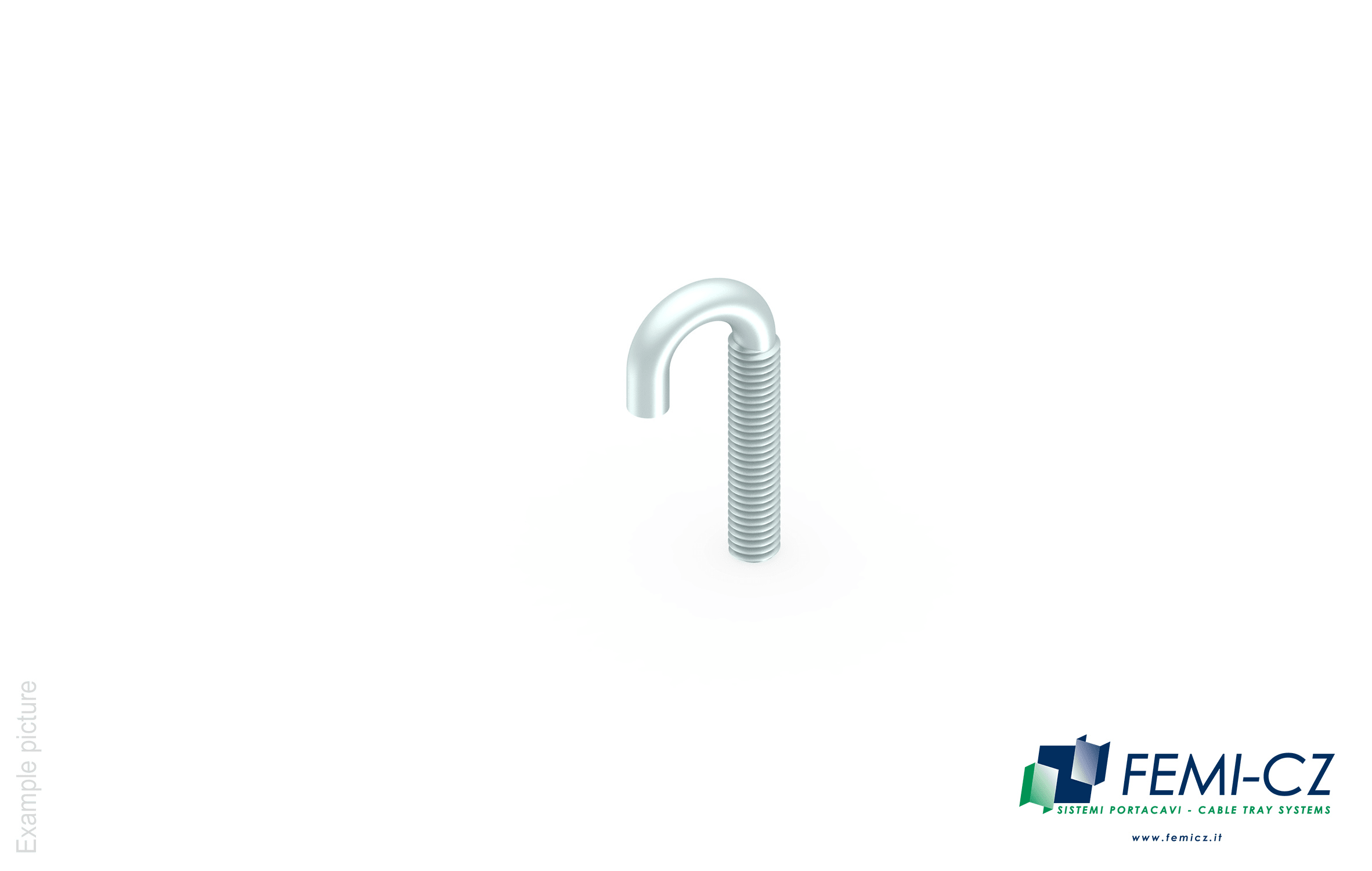 FEMI-CZ SPA - FCZD0C34S06X40E GANCIO DI FISSAGGIO M6 Z.ELETTR. 100PZ E