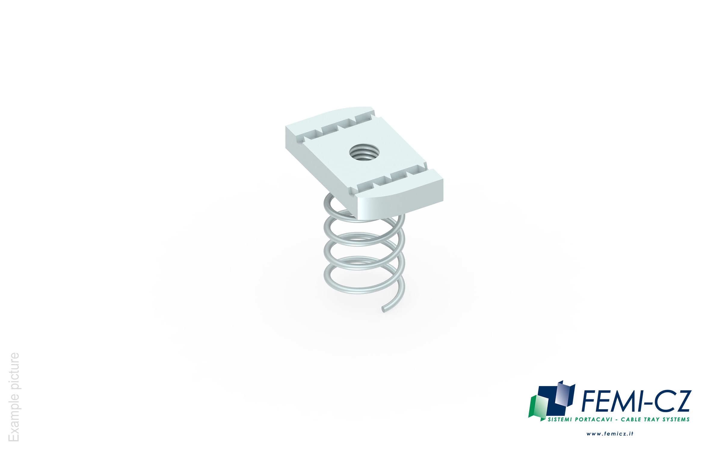 FEMI-CZ SPA - FCZD0C27S12X40E DADO+MOLLA PER UR1 M12 Z.ELETTR. 100PZ E