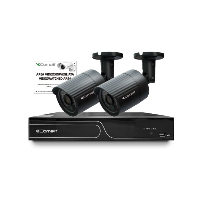 COMELIT GROUP S.P.A. - COEIPKITPOE402C KIT, 1 IPNVR104EPOE, 2 IPCAM102C, 1 4350