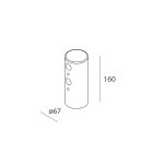 NOVALUX SPA - NOXA550NE ACC. EST.: SUPPORTO PER PALO NER