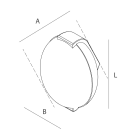 NOVALUX SPA - NOXA5617NE Apparecchio a tensione di rete E27 per installazione a parete o su palo cilindrico ? 60 mm mediante accessorio da ordinare a parte, in configurazione