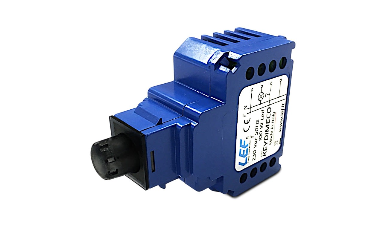 L.E.F. SRL - LEFKEYDIMECON DIMMER MONOCANALE con uscita a Taglio di Fase 230Vac (IGBT) 4 FILI Dimmerabile