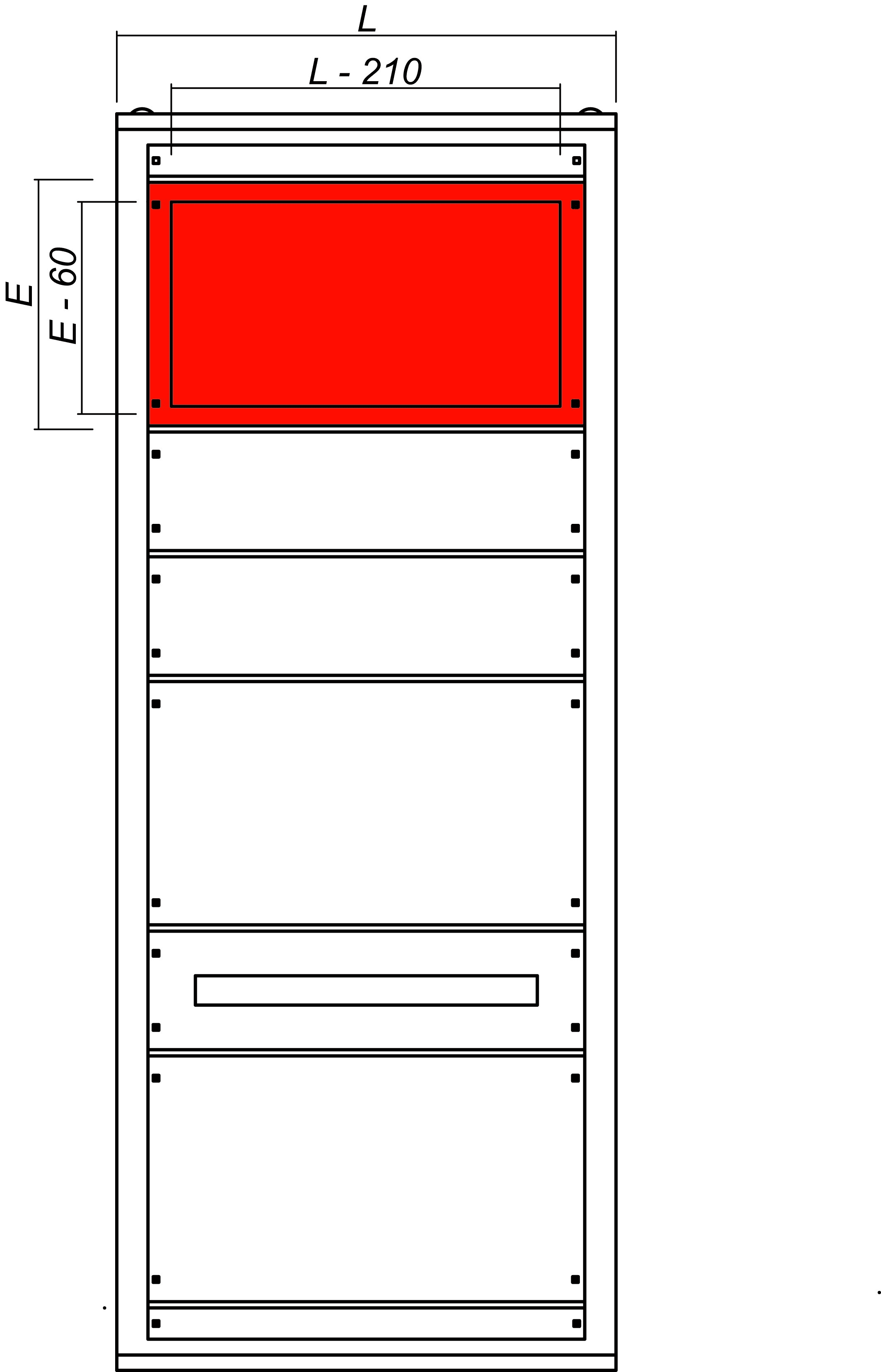 DKC-RAMBLOCK - RMBR5PA6060 PANNELLO MOD.ARRETRAMENTO 600X600