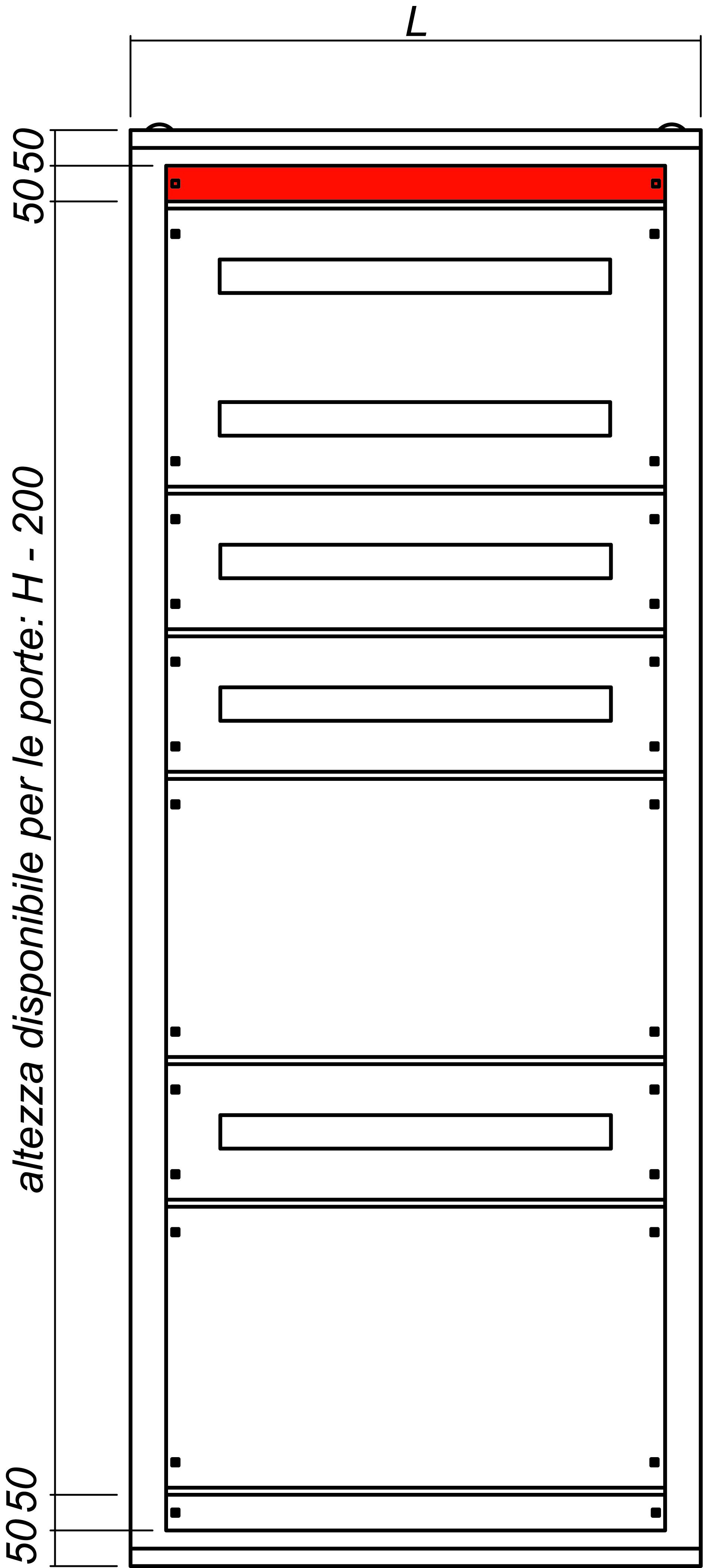 DKC-RAMBLOCK - RMBR5PCD80 PANN. COMP. DISTR. LARGH.800 (2PZ.)