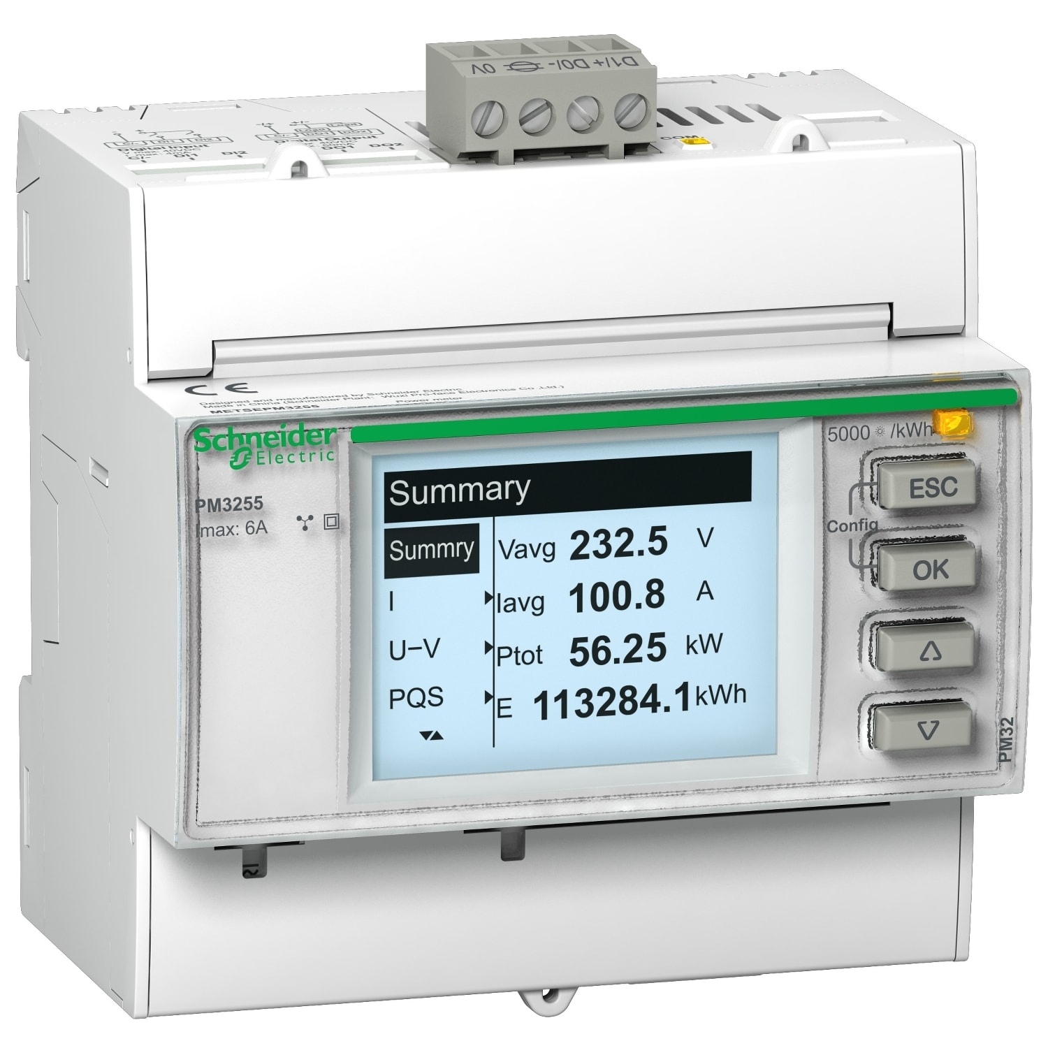 SCHNEIDER ELECTRIC - SNRMETSEPM3250 PM3250 INS.TA, MODBUS, THD, MT