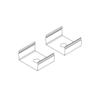 NOVALUX SPA - NOX15213.99 Staffe di fissaggio (2 pz)