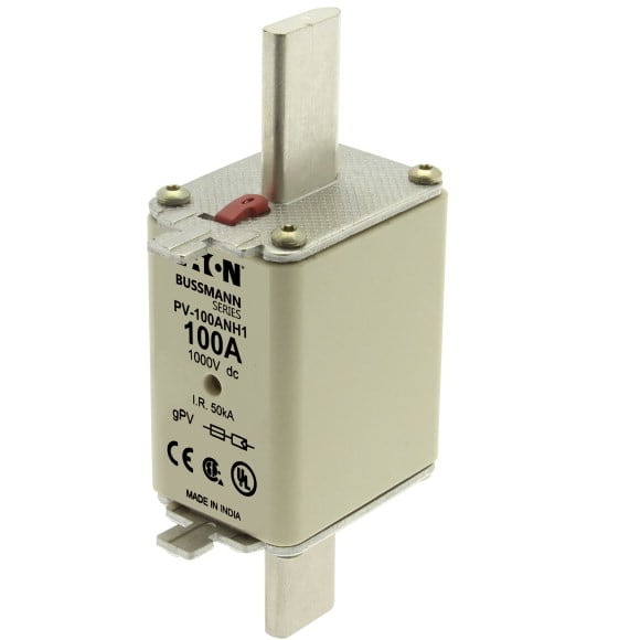EATON MANIFACTURING - EAOPV-100ANH1 PV-100ANH1 FUSE 100A 1000V DC PV SIZE 1