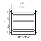DKC-RAMBLOCK - RMBR5TM66 TELAIO 26 MODULI X 3