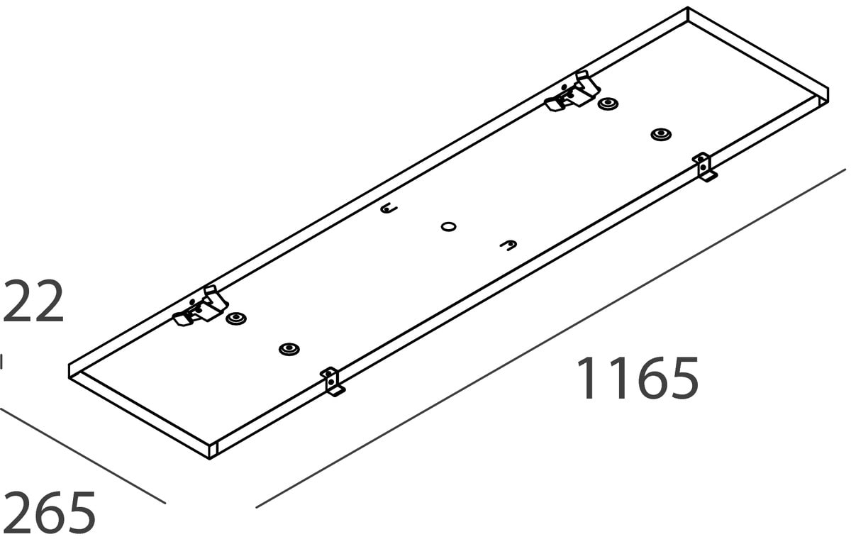 NOVALUX S.P.A. - NOX104109.01 SCHOOL: KIT INST.PLAFONE 1200X300