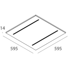 NOVALUX SPA - NOX104101.01 SCHOOL: 600X600 30W 4K UGR