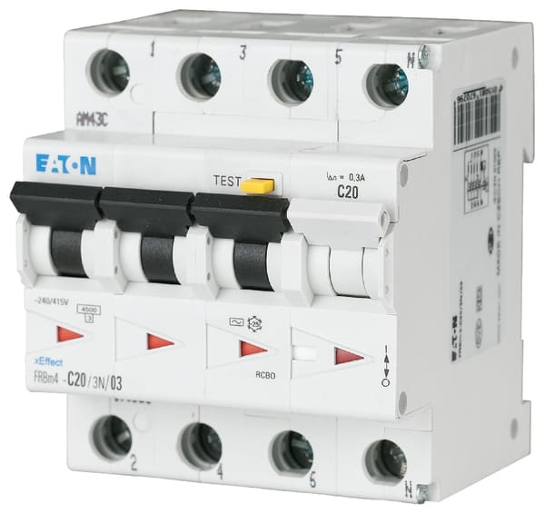 EATON MANIFACTURING - EAO171000 FRBM4-C20/3N/003-A MTD C20 4P 4,5KA 003-