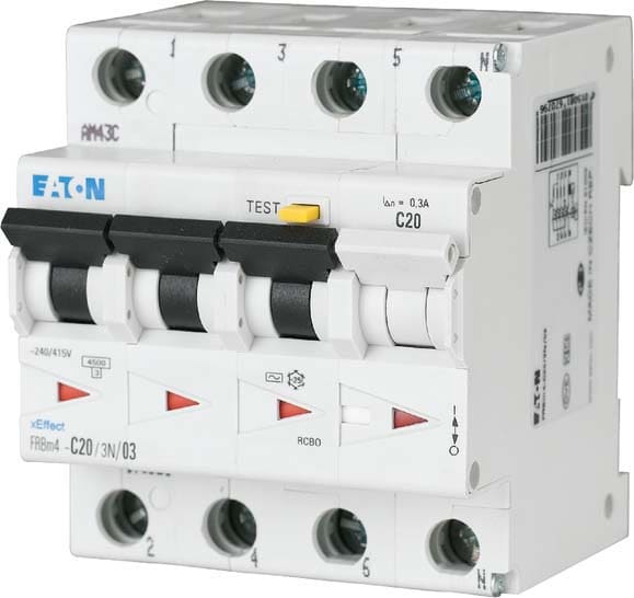 EATON EAO170958 FRBM4-C20/3N/03-A MT-DIFF C20 4P 4,5KA 0