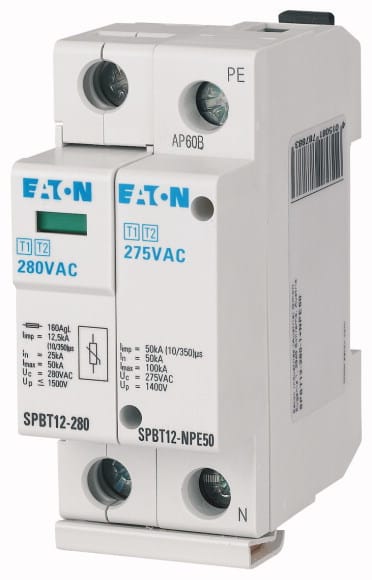 EATON MANIFACTURING - EAO184752 SPBT12-280-1+NPE50 SC I+II 1+1 280V25/10