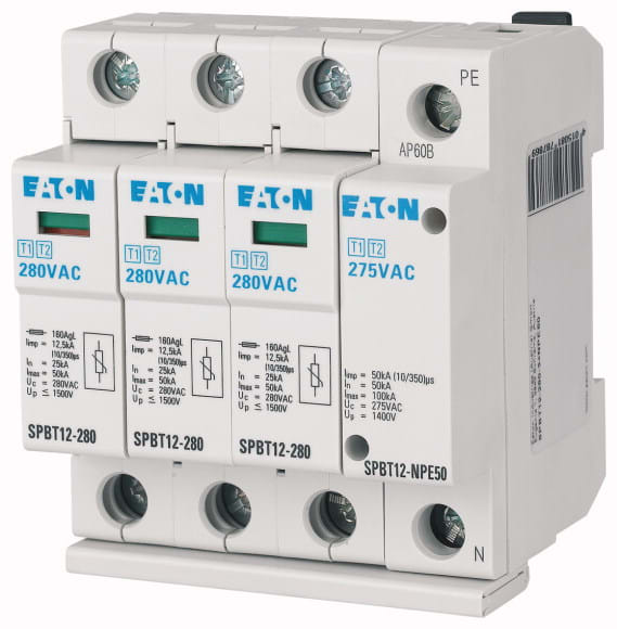 EATON MANIFACTURING - EAO184750 SPBT12-280-3+NPE50 I+II 3+1 280V 3X50/10