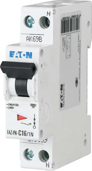 EATON MANIFACTURING - EAO279158 FAZ-PN-C13/1N INT. MT 6KA 1N 1MOD. 13A C