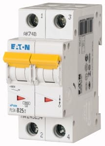 EATON MANIFACTURING - EAO243254 PLS4-B25/2 INT. MT 4,5KA 2P B 25A