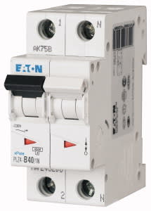 EATON MANIFACTURING - EAO243208 PLZ4-B40/1N INT. MT 4,5KA 1N B 40A
