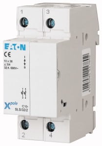EATON MANIFACTURING - EAO112222 C10-SLS/32/2 PORTAFUS 10,3X38 2P