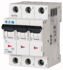 EATON MANIFACTURING - EAO243304 PLS4-B40/3 INT. MT 4,5KA 3P B 40A