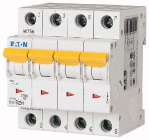 EATON MANIFACTURING - EAO243398 PLS4-B25/4 INT. MT 4,5KA 4P B 25A