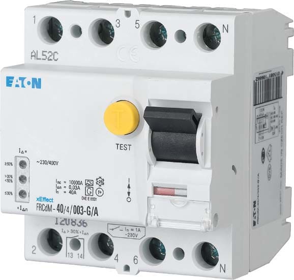 EATON MANIFACTURING - EAO168637 FRCDM-40/4/03-S/A DIFF.DIGIT. 4P 40A 03-