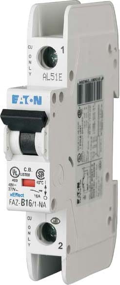 EATON MANIFACTURING - EAO102080 FAZ-C2/1-NA INT.AUT. UL/CSA 1P 2A C 10KA